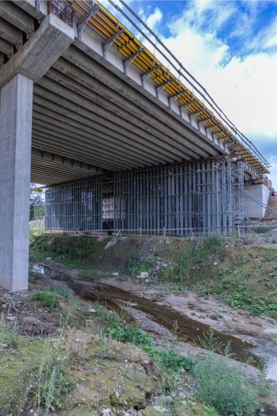 Deskowania NOE na budowie wiaduktu Północnej Obwodnicy Krakowa