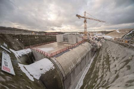 Tunel Albabstieg, Brama Dornstadt, na nowo budowanej linii Stuttgart-Ulm - zdjęcie: _DSC055520171214.jpg