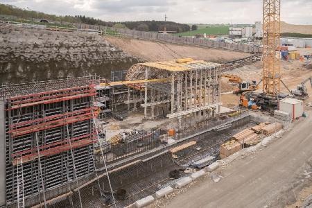 Tunel Albabstieg, Brama Dornstadt, na nowo budowanej linii Stuttgart-Ulm - zdjęcie: _DSC661520170421.jpg