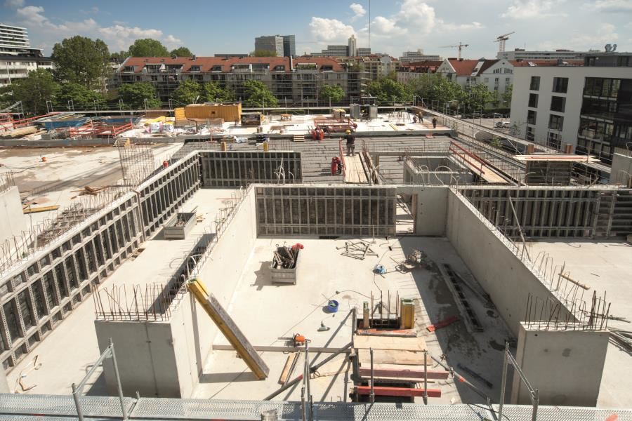 Krótki czas budowy dzięki zastosowaniu wielkoformatowych płyt szalunkowych NOEtop