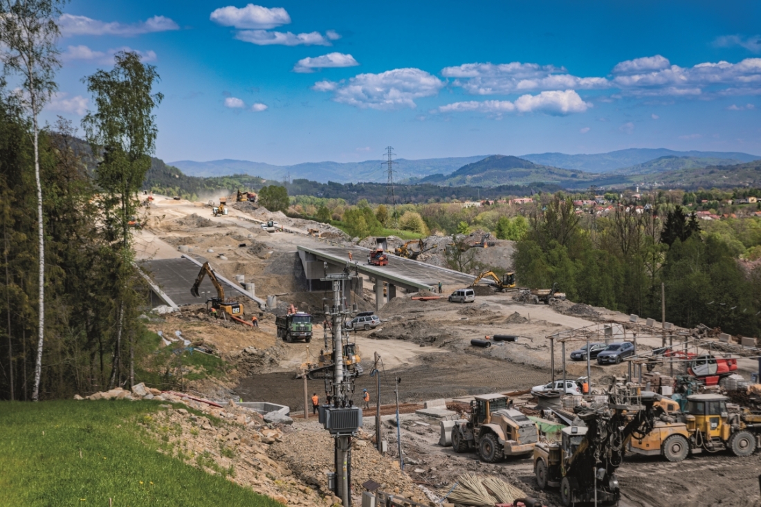 NOEtop na budowie S1 w Węgierskiej Górce